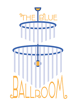 Logo for The Blue Ballroom.